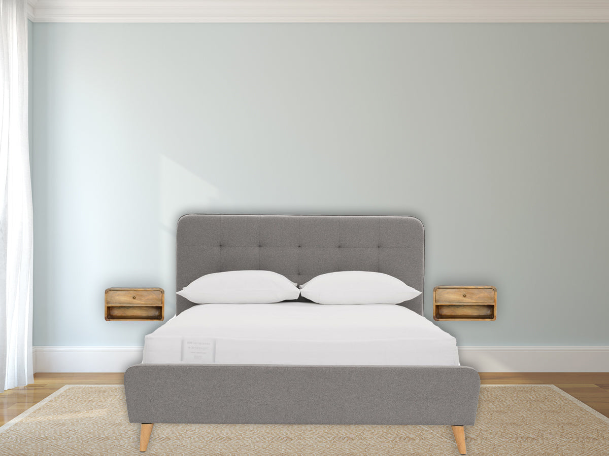 Floating Curve Open Slot nightstand