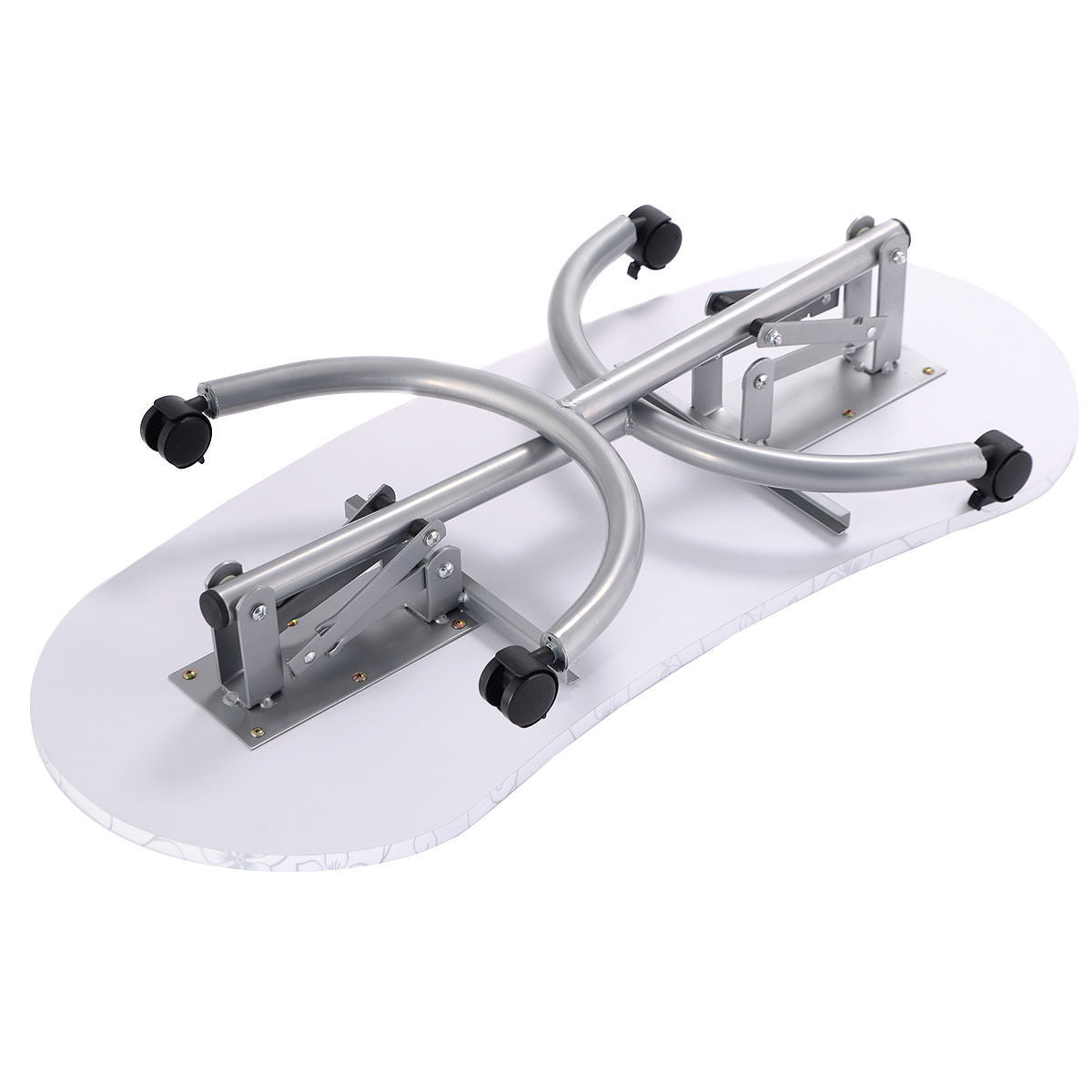 Foldable Portable Manicure Table with Drawer Casters and Cushion