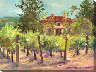 Villa & Vines Outdoor Canvas Wall Art