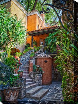 Casa Courtyard Outdoor Canvas Wall Art