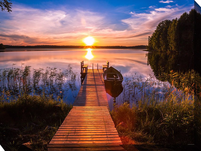 Cool Dawn Outdoor Canvas Wall Art