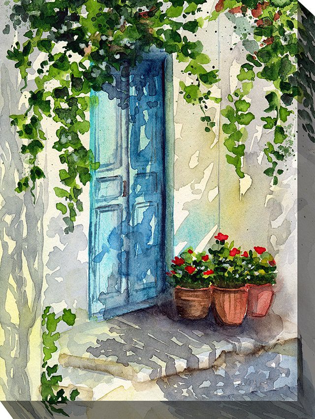 Late Dayshadows Outdoor Canvas Wall Art
