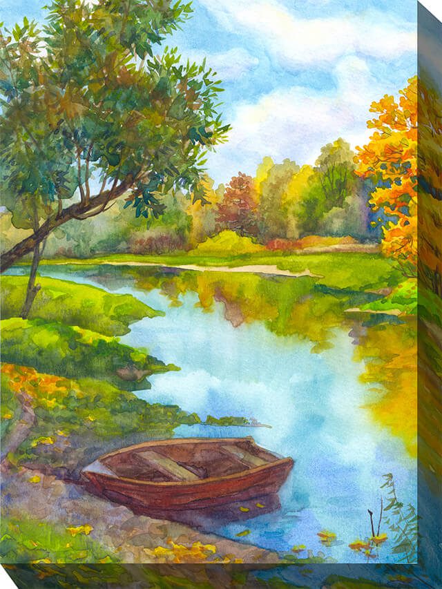 Idle Time Outdoor Canvas Wall Art