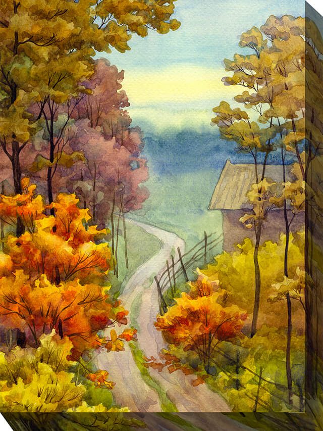 Rambling Road Outdoor Canvas Wall Art