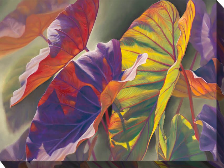 Elephant Ears Outdoor Canvas Wall Art