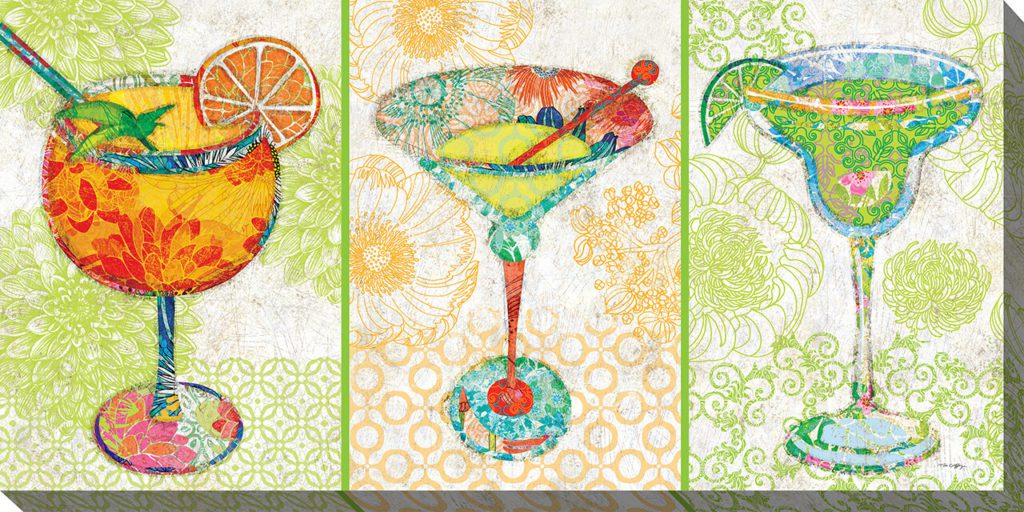 Cocktail Hour Outdoor Canvas Wall Art