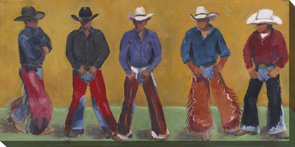 Cowboys Outdoor Canvas Wall Art