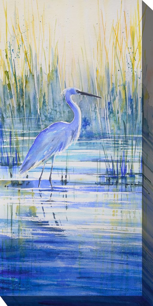 Blue Beauty Outdoor Canvas Wall Art
