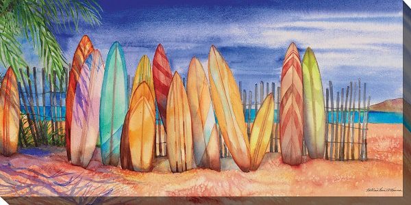 Surfs Up Outdoor Canvas Wall Art