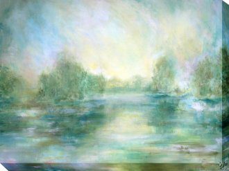 Lake View Outdoor Canvas Wall Art