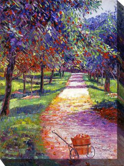 Apple Orchard Outdoor Canvas Wall Art