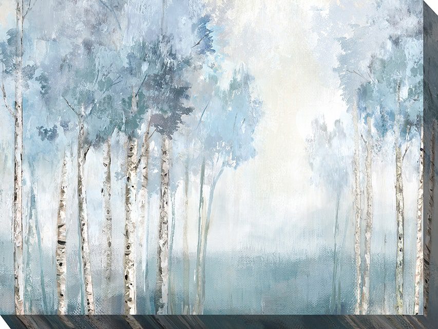 Silent Blue Outdoor Canvas Wall Art