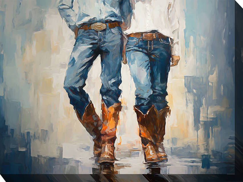 Steppin' Out Outdoor Canvas Wall Art
