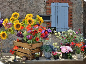 Country Market Outdoor Canvas Wall Art