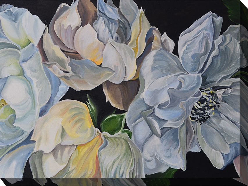 Floral Waltz Outdoor Canvas Wall Art