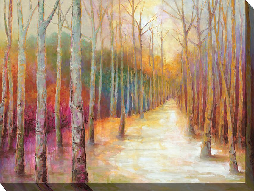 Dappled Forest Outdoor Canvas Wall Art