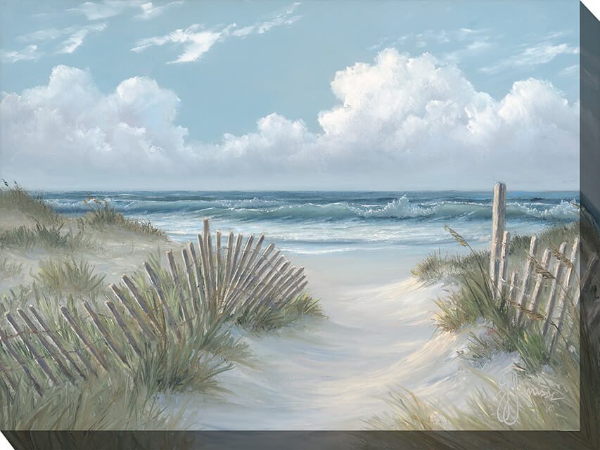 Coastal Morning Outdoor Canvas Wall Art