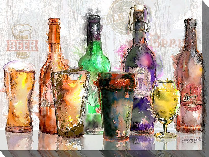 Craft Brews Outdoor Canvas Wall Art