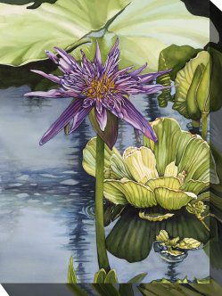 Lily Outdoor Canvas Wall Art