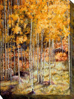 Hidden Gold Outdoor Canvas Wall Art