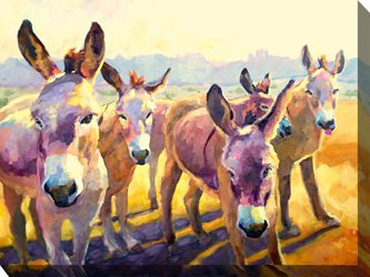 Tuffys Gang Outdoor Canvas Wall Art