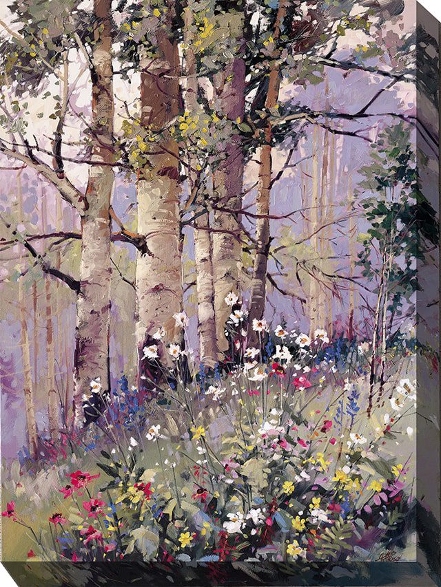 Aspen Spring Outdoor Canvas Wall Art