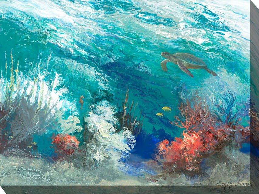 Coral Reef Outdoor Canvas Wall Art