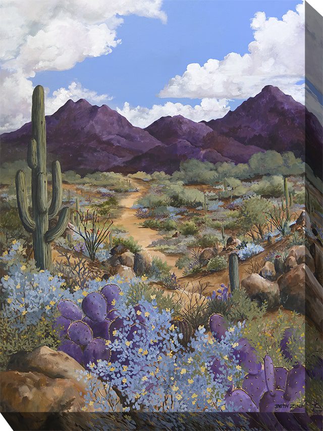 Purple Majesty Outdoor Canvas Wall Art