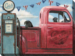 Take A Ride Outdoor Canvas Wall Art