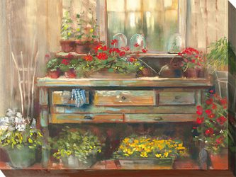 Gardeners Retreat Outdoor Canvas Wall Art