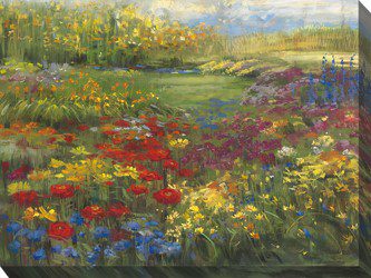 Patchwork Pasture Outdoor Canvas Wall Art
