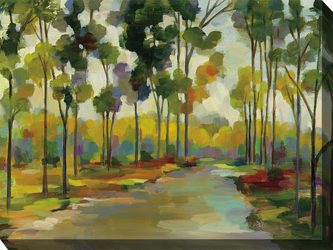 Distant Forest Outdoor Canvas Wall Art