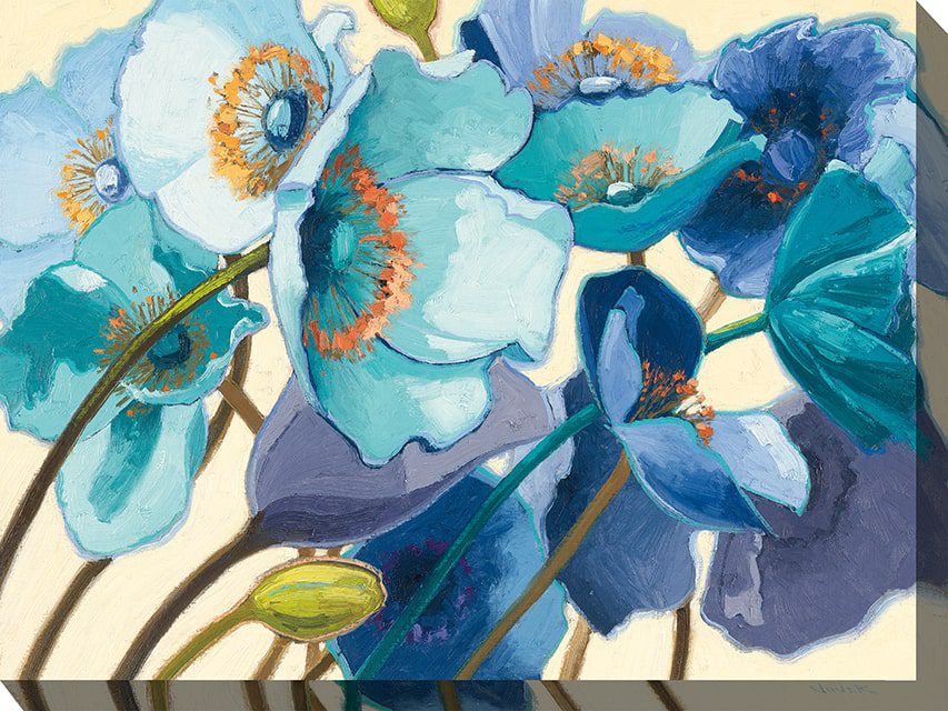 Breezy Blues Outdoor Canvas Wall Art