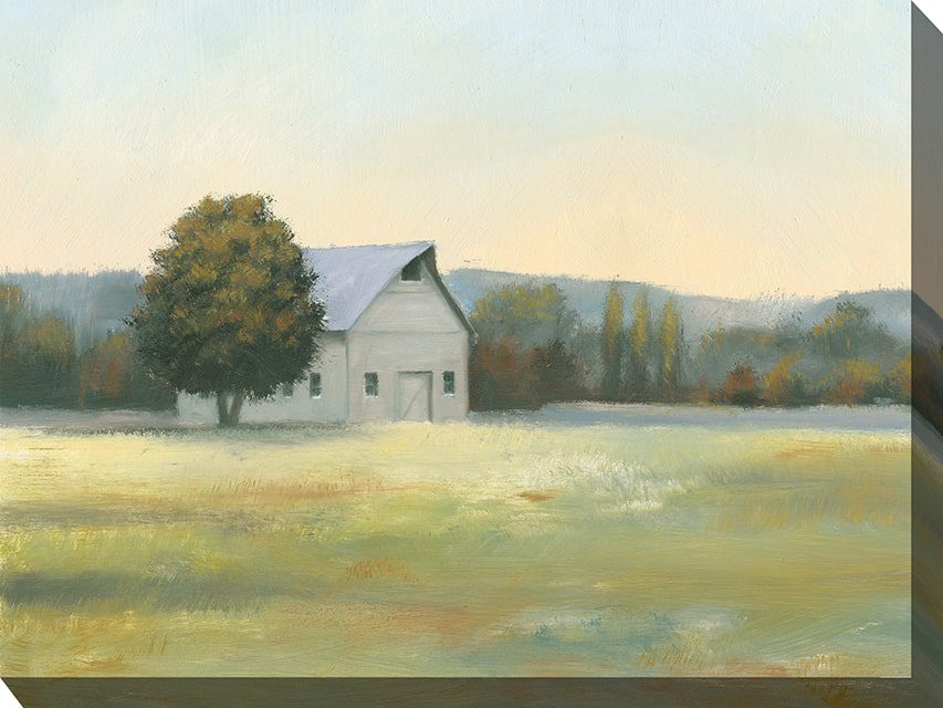 Morning Farm Outdoor Canvas Wall Art