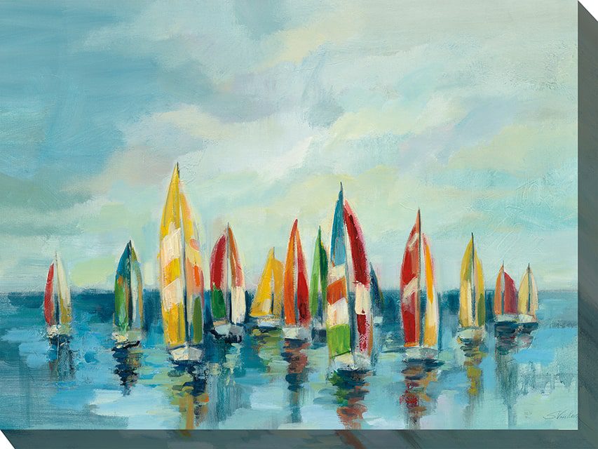 Bright Sails Outdoor Canvas Wall Art