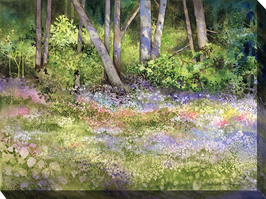 Forest In Bloom Outdoor Canvas Wall Art