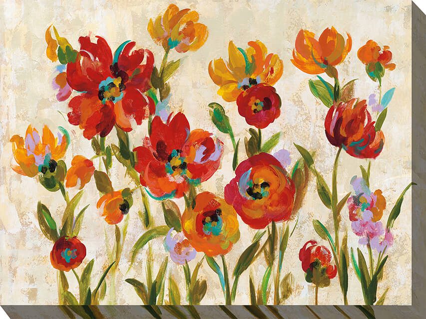 Jaunty Garden Outdoor Canvas Wall Art