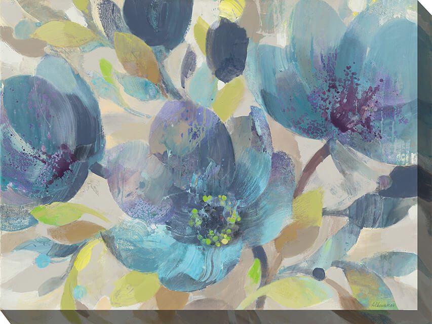 Blue Melody Outdoor Canvas Wall Art