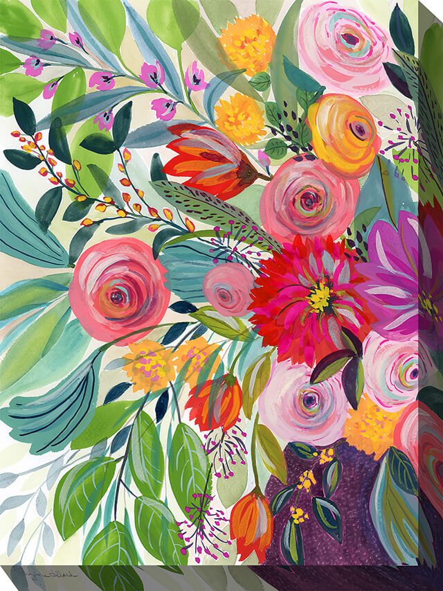 Hope Blooms Outdoor Canvas Wall Art
