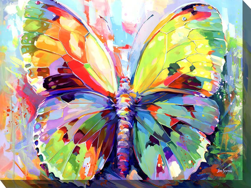 Bright Butterfly Outdoor Canvas Wall Art