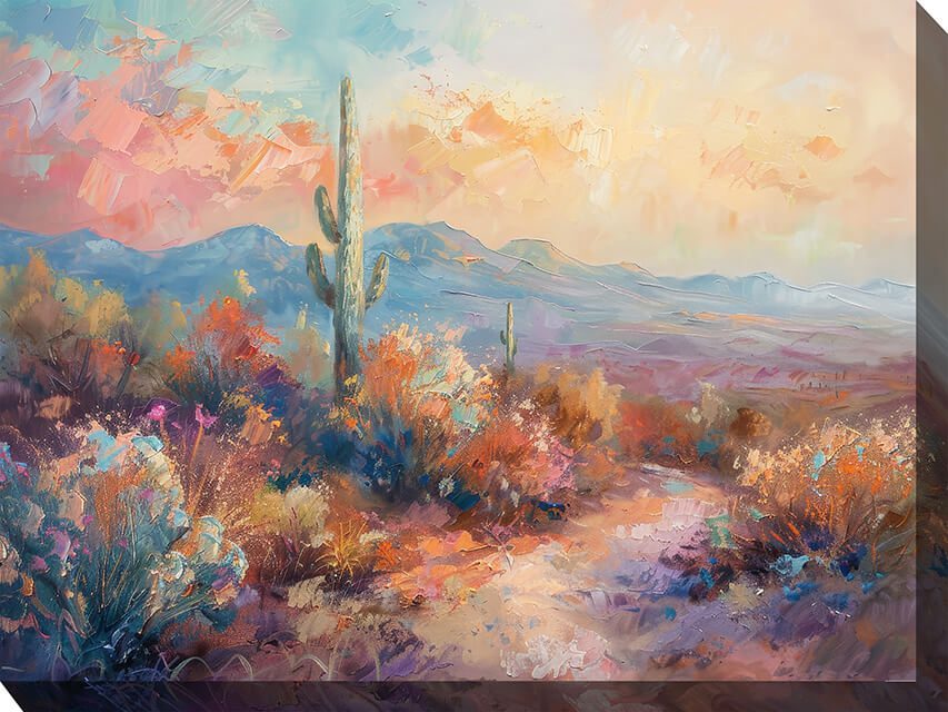 Desert Glow Outdoor Canvas Wall Art
