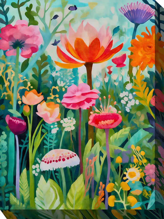Whimsical Outdoor Canvas Wall Art