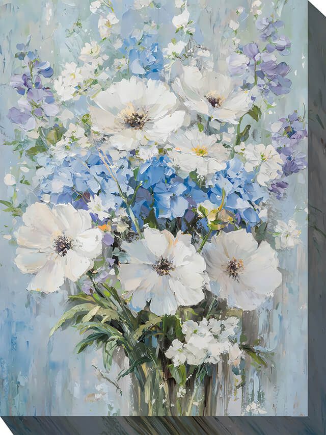 Something Blue Outdoor Canvas Wall Art