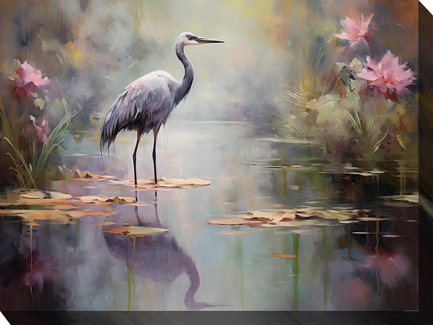 Reflection Pond Outdoor Canvas Wall Art