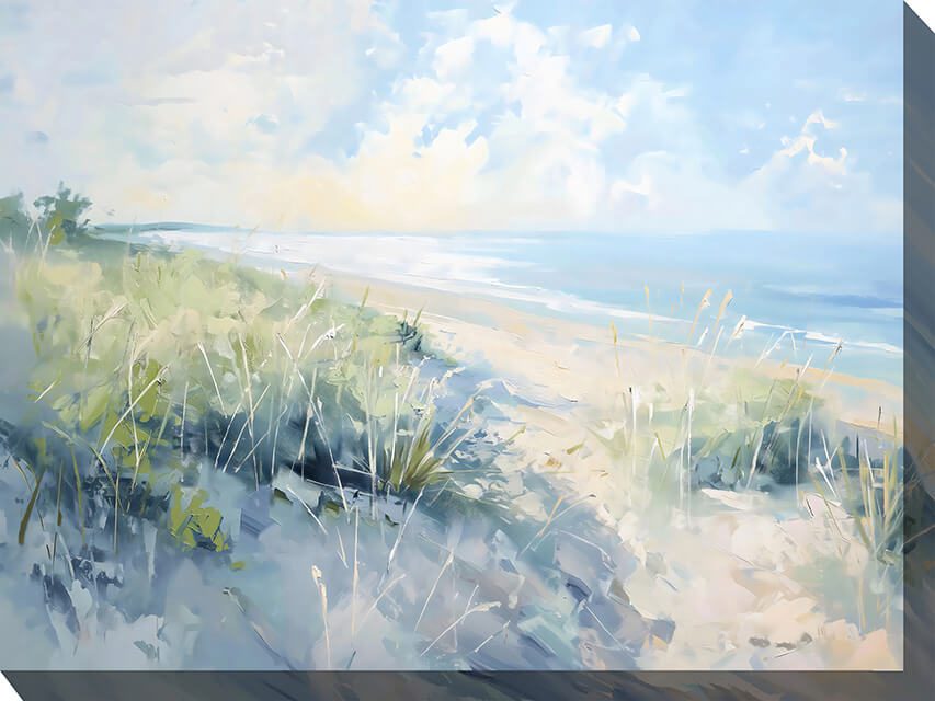 Sea And Sand Outdoor Canvas Wall Art
