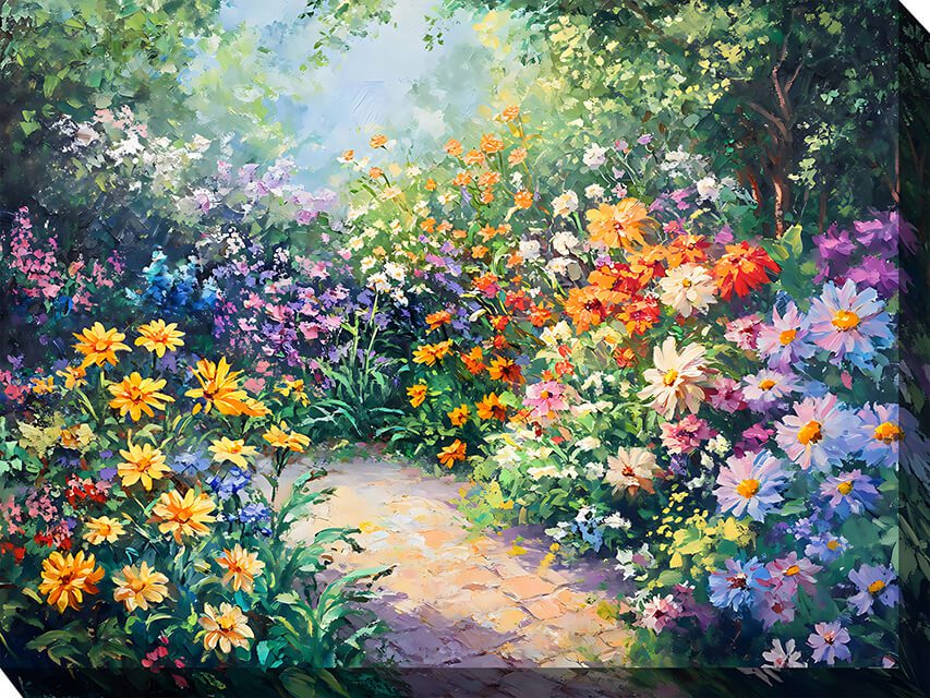 In Full Bloom Outdoor Canvas Wall Art