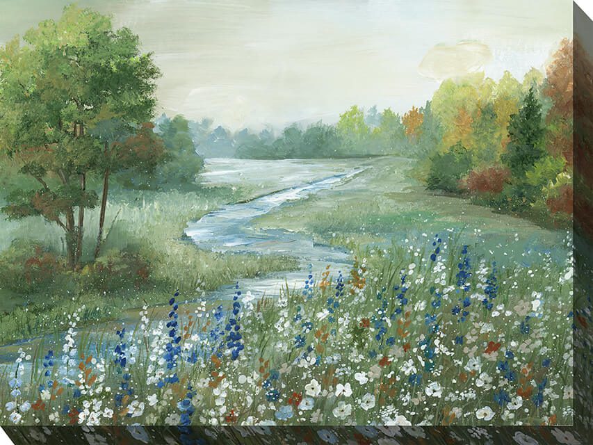 Pristine Pasture Outdoor Canvas Wall Art