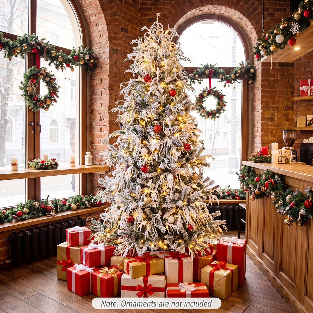 Pre-Lit Artificial Christmas Tree with Warm White LED Lights
