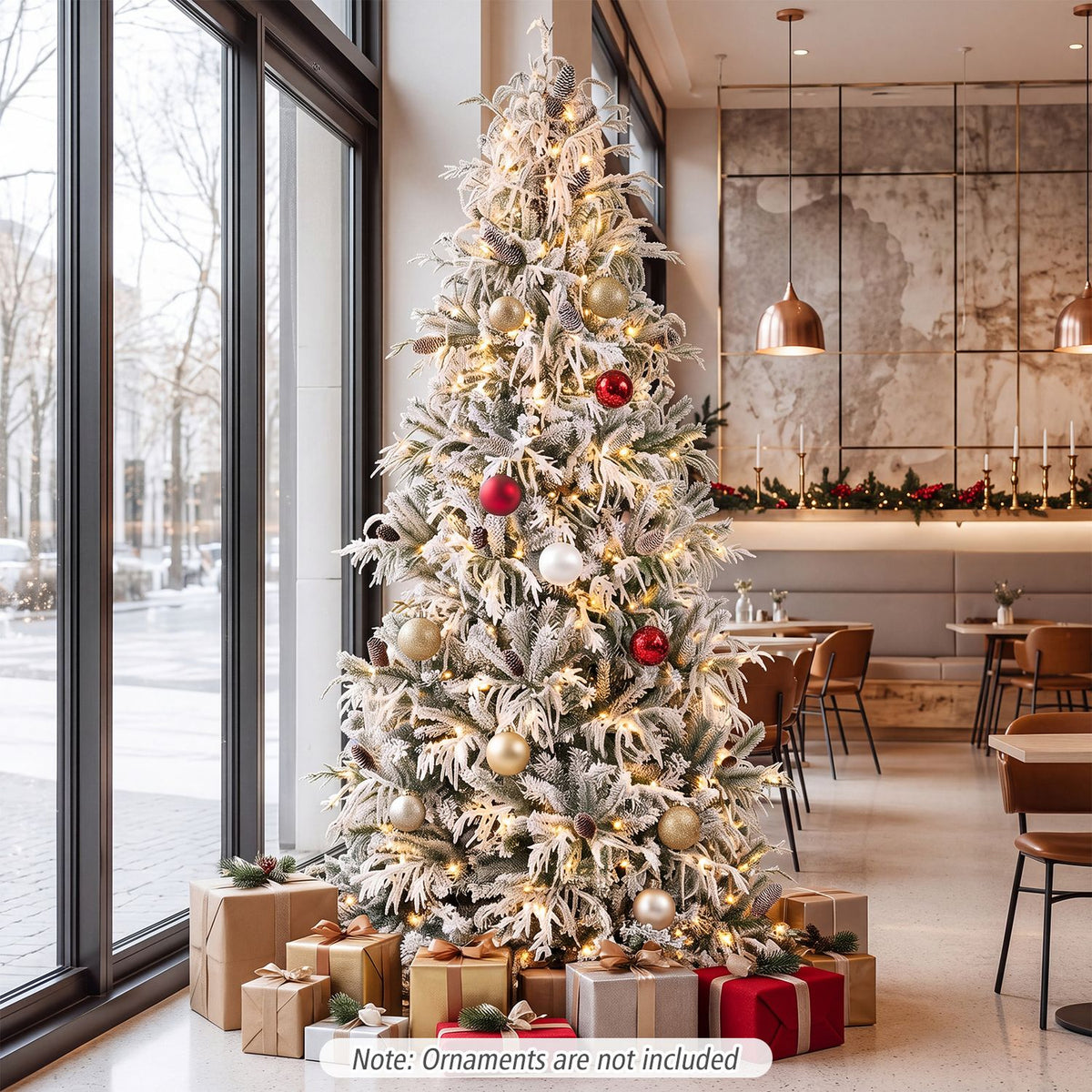 Pre-Lit Artificial Christmas Tree with Warm White LED Lights