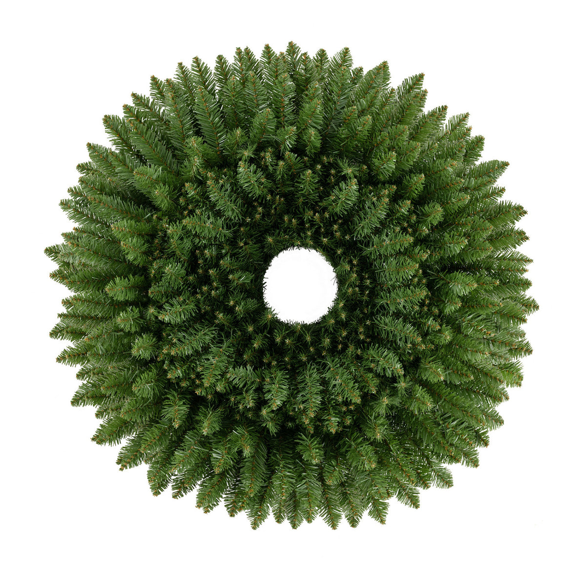 Set of 6 Artificial Christmas Wreaths with Full Branch Tips